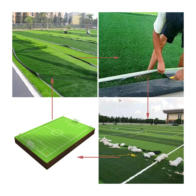 Qualified Soccer Sport Artificial Grass / Football Artificial Grass Field Artificial Lawn 40mm 50mm 60mm