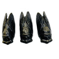 Natural Obsidian carved cicada crystal animal Gold Obsidian cicada for pendant