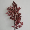 Hot Sale Plastic Greenery Artificial Plants Silk Camellia Leaf Spray Leaves for Wedding Decoration