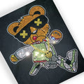 Custom Logo Bling Running Bear Hot Fix Rhinestone Transfer Motif Strass Iron on Hotfix Rhinestone Transfer for Hoodie