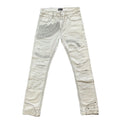 DENIMGUYS Supplier Factory Manufacturers Custom Men's Streetwear Stacked Skinny Distressing Ripped White Jeans for Men