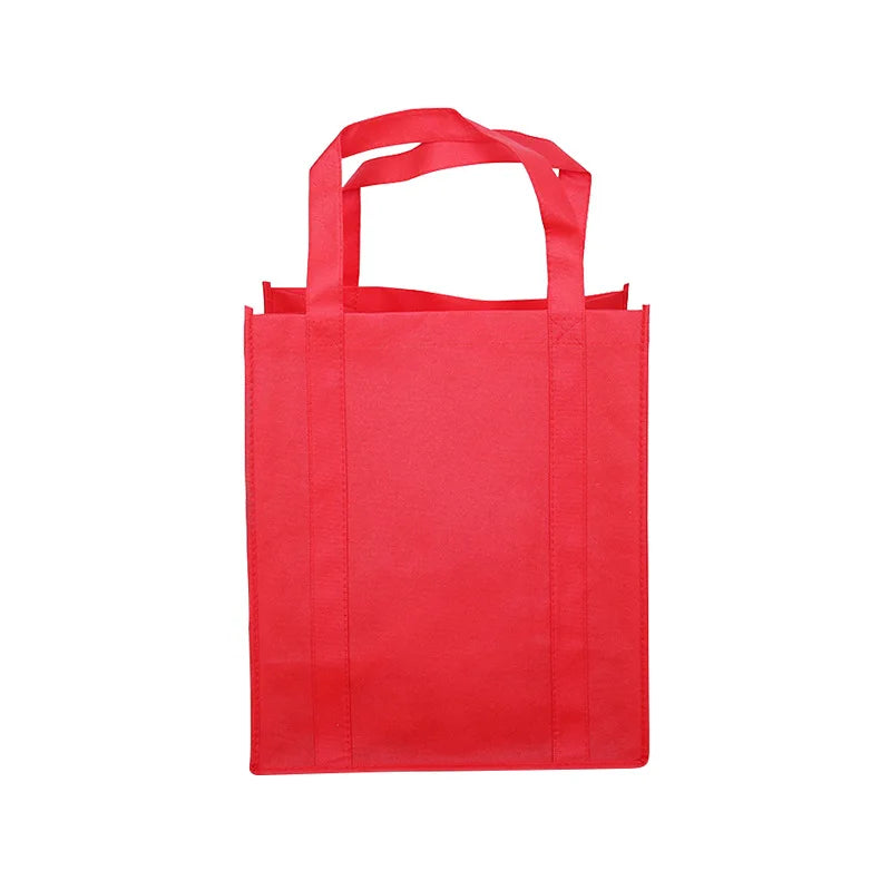 Reinforced Handle Non Woven Bag Heavy Duty Reusable Shopping Tote Bag Durable Eco Friendly Grocery Bag with Cross Stitching