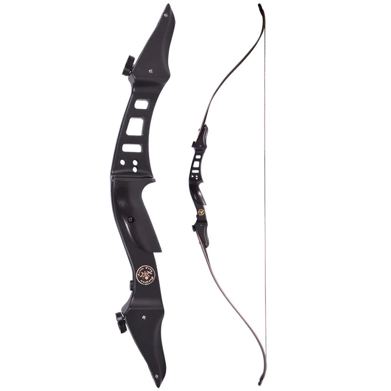 Little Prince ILF Takedown Recurve Bow 20-50lbs 60" Fiberglass Maple Carbon Limbs 18-Strand Dual-Color String