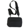Unisex Minimalist Design Handbag New Fashion Solid PU Leather Crossbody Bag with Wider Adjustable Strap Portable Water Resistant
