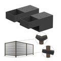 Outdoor Pergola Gazebo & Pavilion Kit with Metal Woodwork Stand Post Bracket Wood Beams Connector & Fence Pergola Bracket