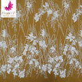 HY2454 Embroidery Wedding  Beads Sequins Beaded Lace Fabric Bridal Lace Dress Fabric Wholesale
