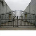 Custom Ornamental Wrought Iron Main Outdoor Iron Driveway Entry Gate for the Yards Design