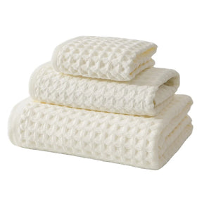 Wholesale Waffle Bath Towels for Bathroom Soft Waffle Weave Bath Towel Set Quick Dry Waffle Bath Hand Towel Washcloths 3 Pcs Set
