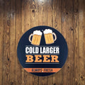 Wholesale Customizable Vintage European Style 30cm 0.3mm Thick Metal Plate Beer Tin Sign UV Printed MOLACAI Brand Bar Decoration