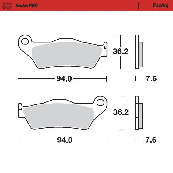 Master Gas MC-F 450 21-25 Front Racing Springs High Performance Racing Pads for Gas Vehicles