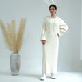 Loriya Wholesale Manufacturer Islamic Clothing Knit Abaya Modest Dresses Muslim Women's Dresses Hoodie Winter Abaya Dress