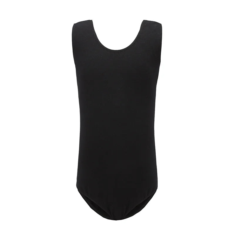 Hot Sale Cheap Cotton Spandex Kids Girls Children Children Sleeveless White Pink Black Blue Tank Ballet Leotards