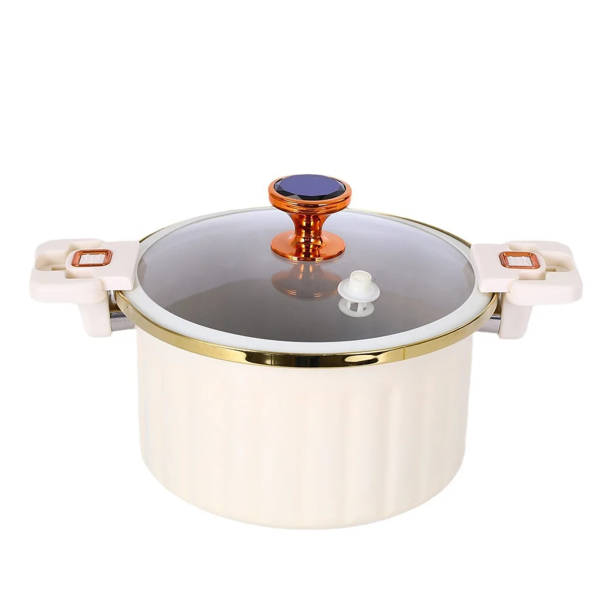 Micro Pressure Cooking Pot Large Capacity Roman Household Induction Cooker Non-stick Multifunctional Double Ear Pot Soup Pot