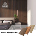 MUMU Summer Hot Sale 3D Fluted Flexible Decoration Design Material Wood Slat Wall Panels for Home Stay