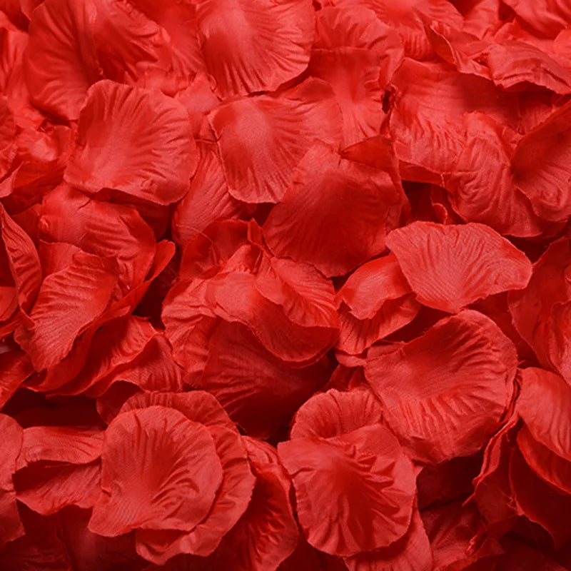 L06409 Wholesale Cheap Price Various Color Wedding Artificial Silk Satin Rose Flower Petal Decorative Rose Petal Wedding