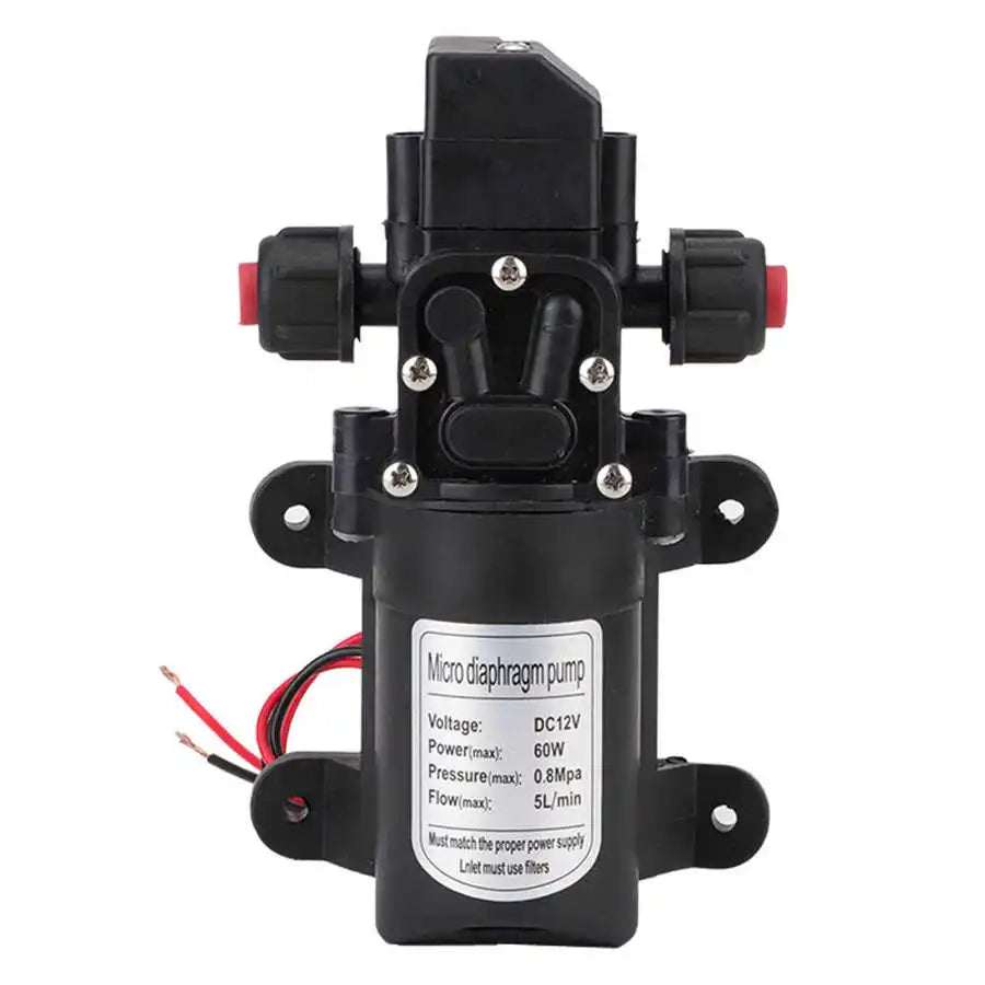 DC 12V 60W Water Pump  Electric  Diaphragm Pump Self-Priming Caravan Camping