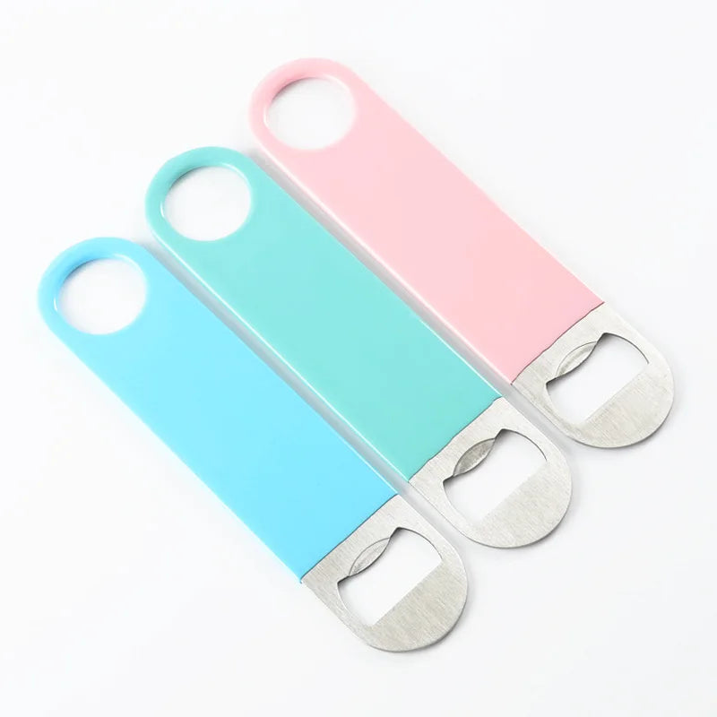Heavy Duty Stainless Steel Flat Bottle Opener Solid and Beer Openers 7 Inches
