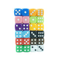 Wholesale Standard D6 16mm Dice Multi Colorful Acrylic Round Corner Durable 4g Dice Beads for Casino Games