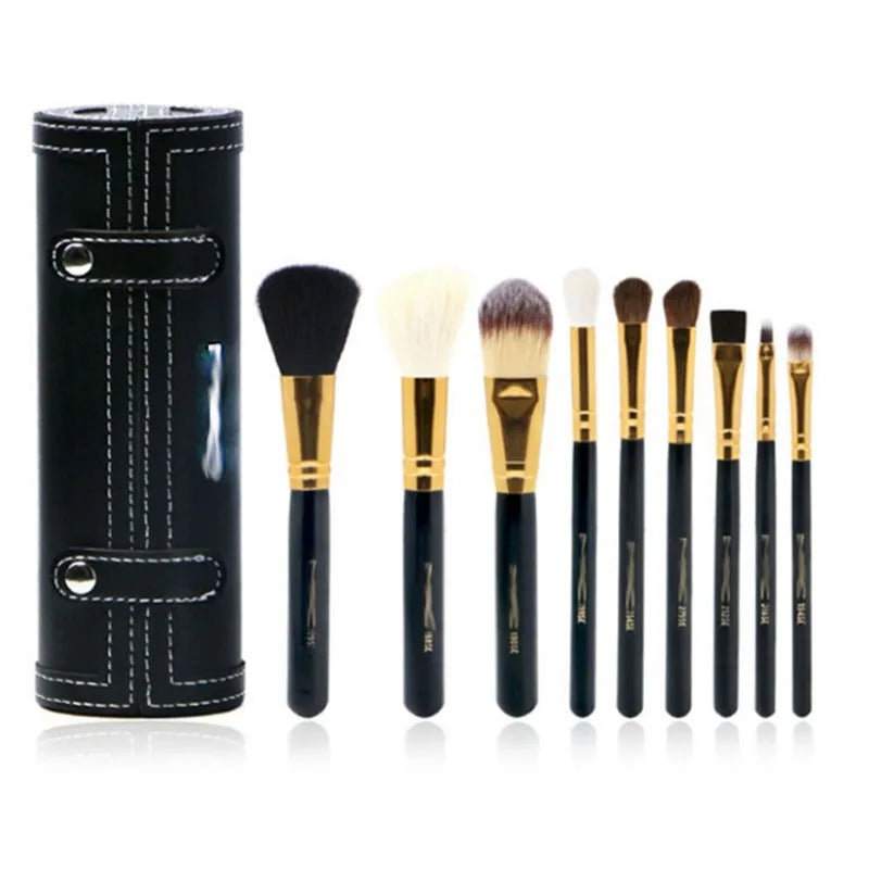 YUE Wholesale New Arrival Spot  Cylinder Makeup Brush Set 9 PCS Lens Tube Makeup Brush Makeup Tools