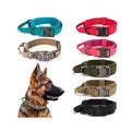 High Quality Nylon&Cotton Dog Collar Wear-resistant Customization Adjustable Outdoor Tactical Training Pet Dog Collar