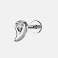 TOPOSH ASTM F136 Titanium Piercings 16G Labret Nose Ear Studs Cubic Zircon Tragus Helix Cartilage Romantic Children's Women Body