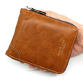 Mens Bifold Wallets Business Luxury Slim Front Pocket Card Holder Minimalist Wallet Bifold Gift Box 2025