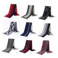 Wholesale Men Scarfs Luxury Plaid Cashmere Scarf for Men Winter Warm Neckerchiefs Custom Pashmina Scarves Holiday Men's Gifts