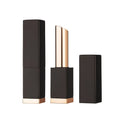 HUIHO New Trends 11.1mm Cosmetics Packaging Black Square Refillable Empty Aluminum Lipstick Tube Containers