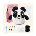 Stitched With Love Craft Beginner Knitting Crochet Set Starter Diy Animal Tool Kit With Yarn Accessories With Bag for Adults