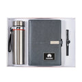 Corporate Gifts Luxury Custom logo Agenda with Power Bank Wireless Charger Notebook and Pen Gift Set