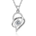 Personalized Fancy Vintage Jewelry 925 Sterling Silver Rhodium Plated Zircon Love Heart Custom Party Pendant