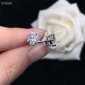 Vvs Moissanite Earrings Hiphop Jewelry 925 Sterling Silver Stud Moissanite Earrings Men