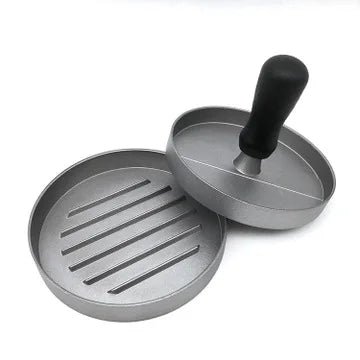 Handle Patty Pressure Hamburger Meat Pressure Manual Non Stick Coated Plastic Aluminum Metal Piece of Making a Hamburger