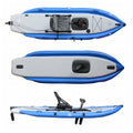 Vicking 12ft Single Sit-On-Top Inflatable Fishing Kayak 3.6m Length with Pedal Drive Rudder Hot Selling Cheap PVC Hull Material