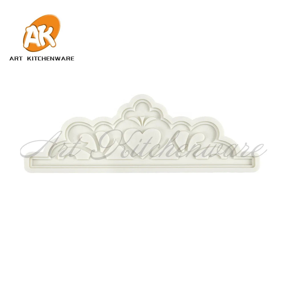 AK Hot Sales Crown Mold Silicone Cake Decorating Molds Fondant Silicon Kitchen Mould