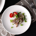 China Assiette En Vaisselles Porcelain Dinning Set Restaurant Dish White Catering Serving Ceramic Custom Dinner Plates in Bulk