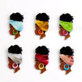 Fashion Cute Acrylic Ladies Portrait Brooch Pin Autumn New Women Jewelry Accessories Wholesale