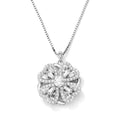 G938 Valentine'S Day Rotatable Spinning Spinner Necklaces Anxiety Fidget Zircon Love Four Leaf Clover Spin Necklace