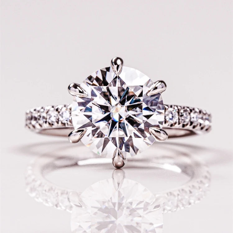 Goldleaf Custom Personalized Engagement Rings D VVS Moissanite Diamond Ring 14K Gold Wedding Moissanite Diamond Ring