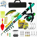 Popular Items Full Set Portable Travel Kit Spinning Reel Freshman Travel Fishing Rod and Reel Combo Set With Case