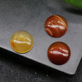 2026 Good Quality Natural Carnelian Round Shape Cabochon Loose Gemstone on Wholesale Price Crystal Chips