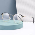 Photochromic Glasses Spectacle Frames Brand Eye Glasses Optical for Men Anti Blue Light Spectacle Frames Metal Round Glasses