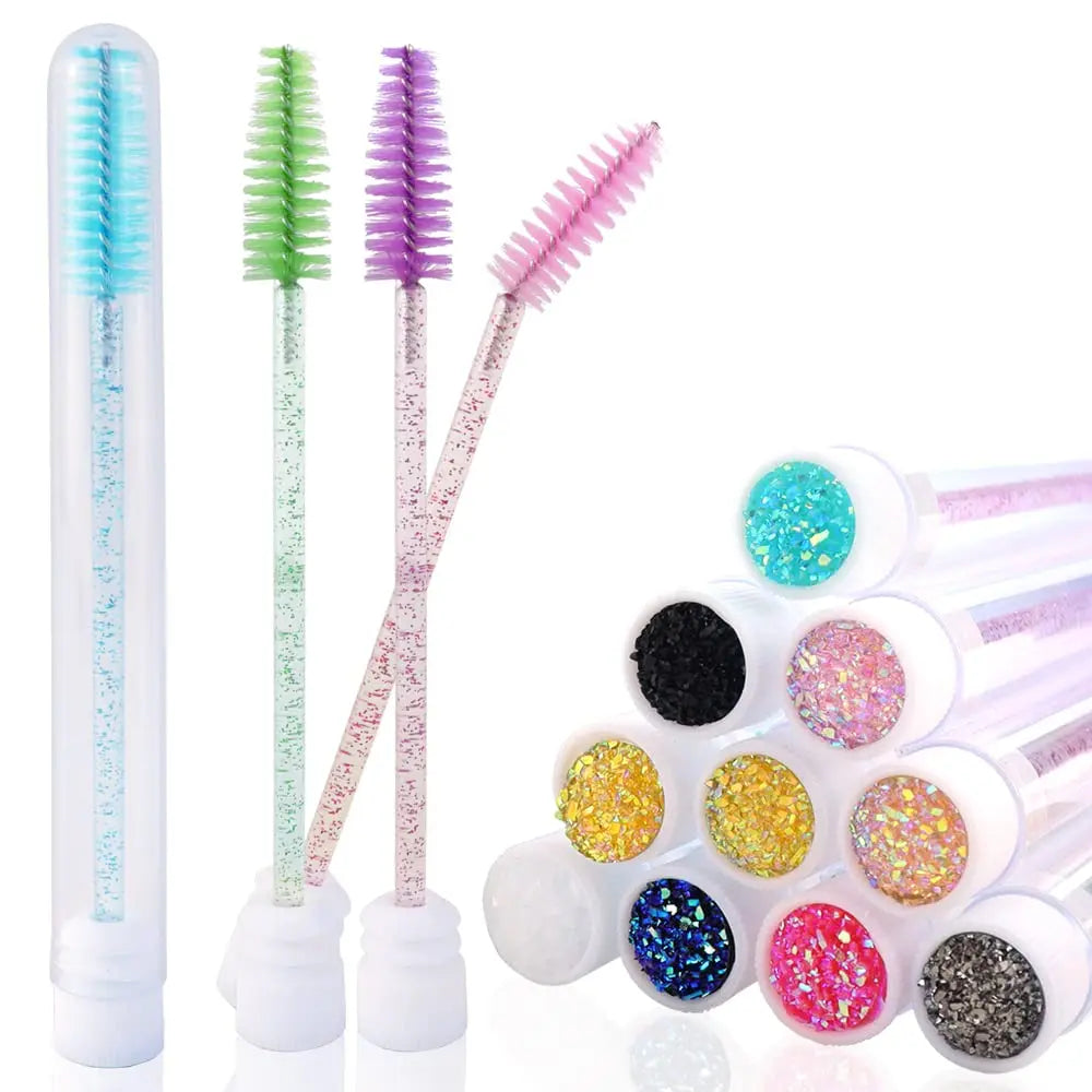 Reusable Eyebrow Brush Tube Disposable Eyelash Brush Replaceable Dust-proof Makeup Brush Tube