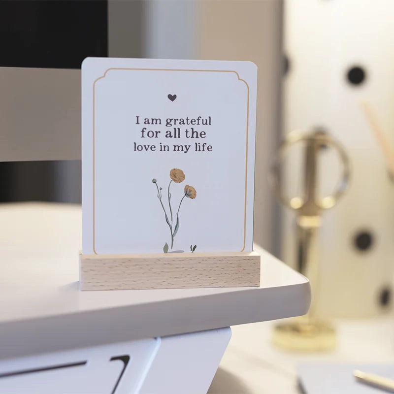 Wholesale Custom Printing Question Flash Cards Positive Custom Affirmation Cards Free Sample