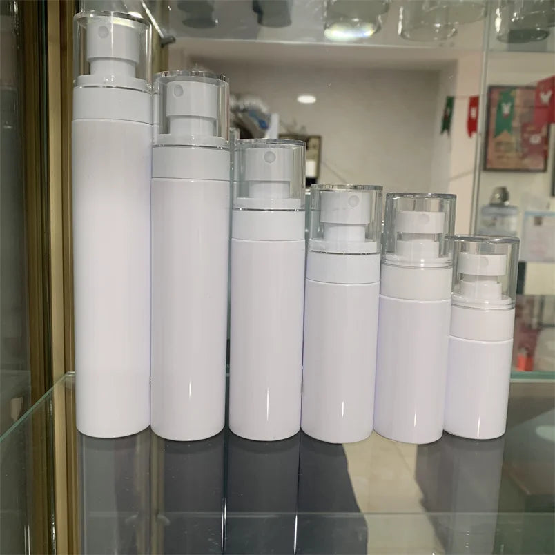 Cosmetic Container 30ml PET Airless Mini Travel Plastic Fine Mist Airless Bottle