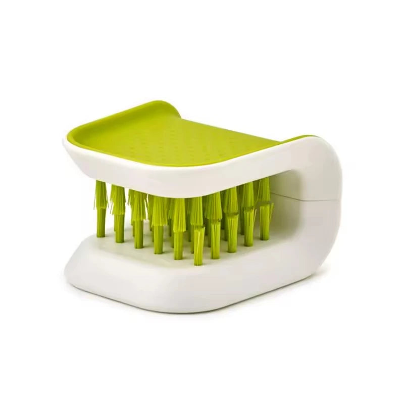 Knife Cleaner Chopsticks and Fork Cleaning Brush Cutlery Cleaner Utensil Bristle Scrubber Spoon Double Sided Washing Brush