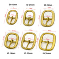 Brass Tri Glide Belt Buckle Middle Center Bar Buckle Single Pin Oval for Leather Craft Bag Strap Horse Bridle Halter Harness