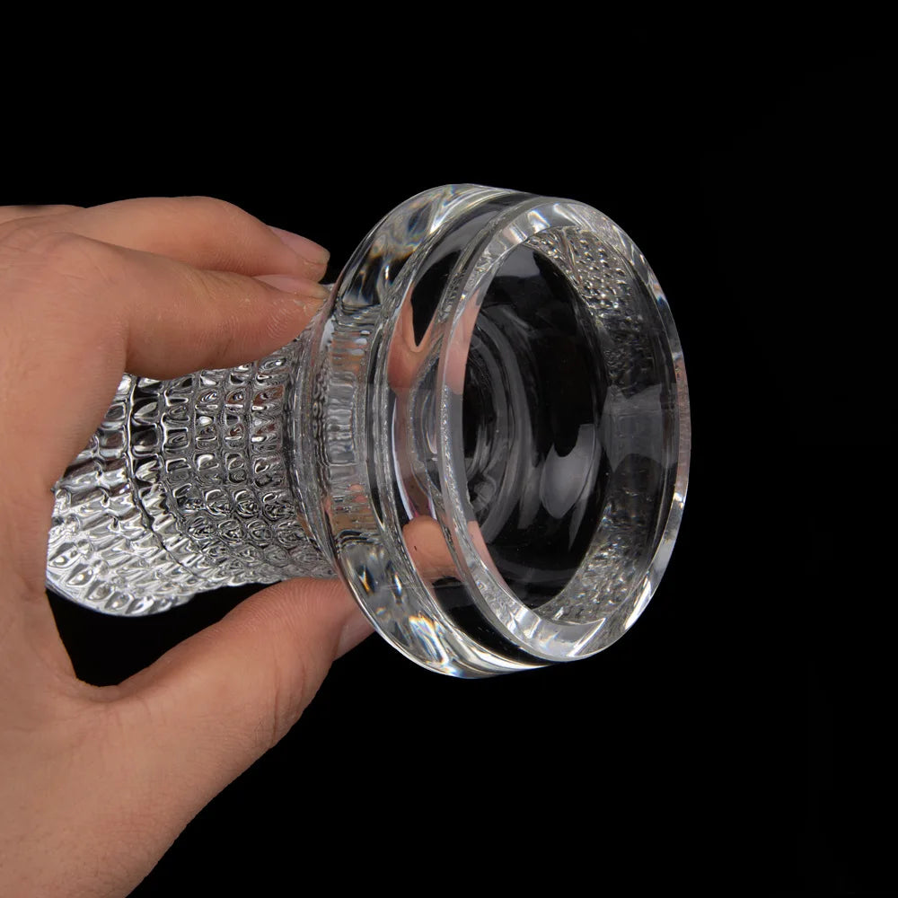 Wholesale Transparent Color Small Travel Glass Head Shisha Glass Crystal Hookah Bowls With Filter