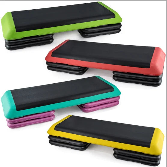 DUOLITE 110cm Adjustable Anti-Slip PE Aerobic Stepper Exercise Platform with Custom Logo and Color Options for Aerobic Workouts