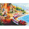VANCY ARTS Premium Big Gem 46x56cm Full Drill DIY Beach Landscape Diamond Paint Kit for Adults